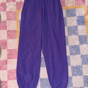 Lululemon Purple foldover Elastic-Waist Bottoms